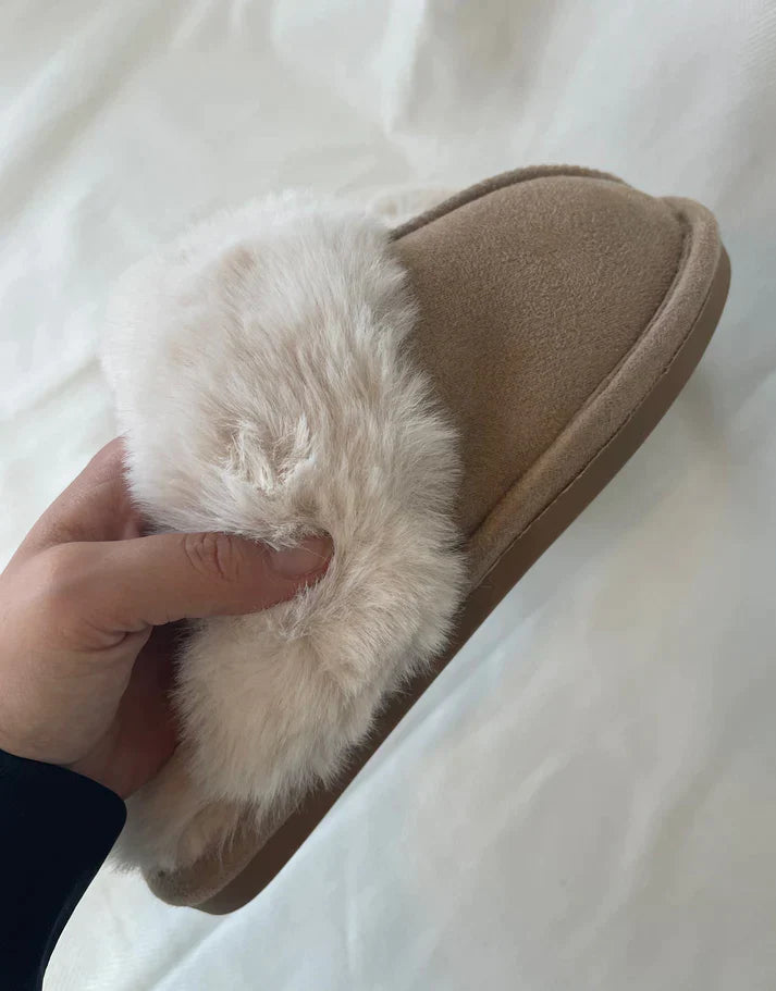 Mila – Beige teddybeerschoenen, stijlvol en warm voor dagelijks gebruik