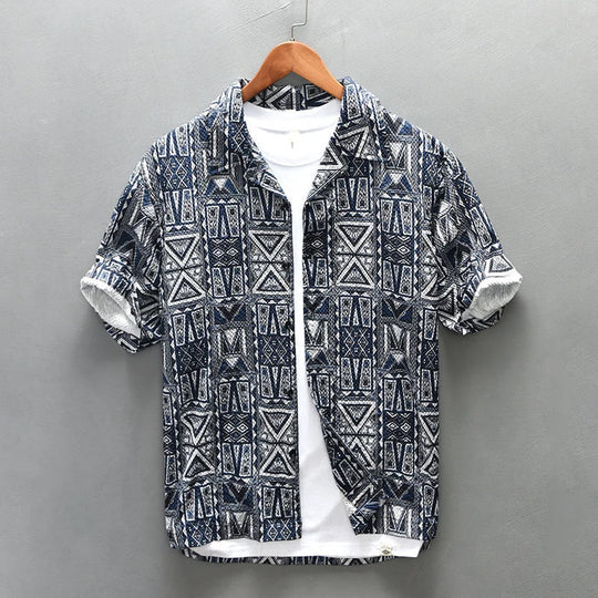 Jonah - Digitaal Bedrukt Overhemd - Casual Fit - Heren-1