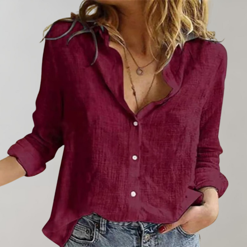 Lior - Luchtige Linnen Dames Blouse