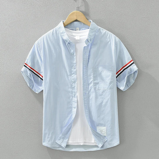 Landon - Casual Overhemd Heren - Stijlvol en Ademend - Perfect voor Zomer-1