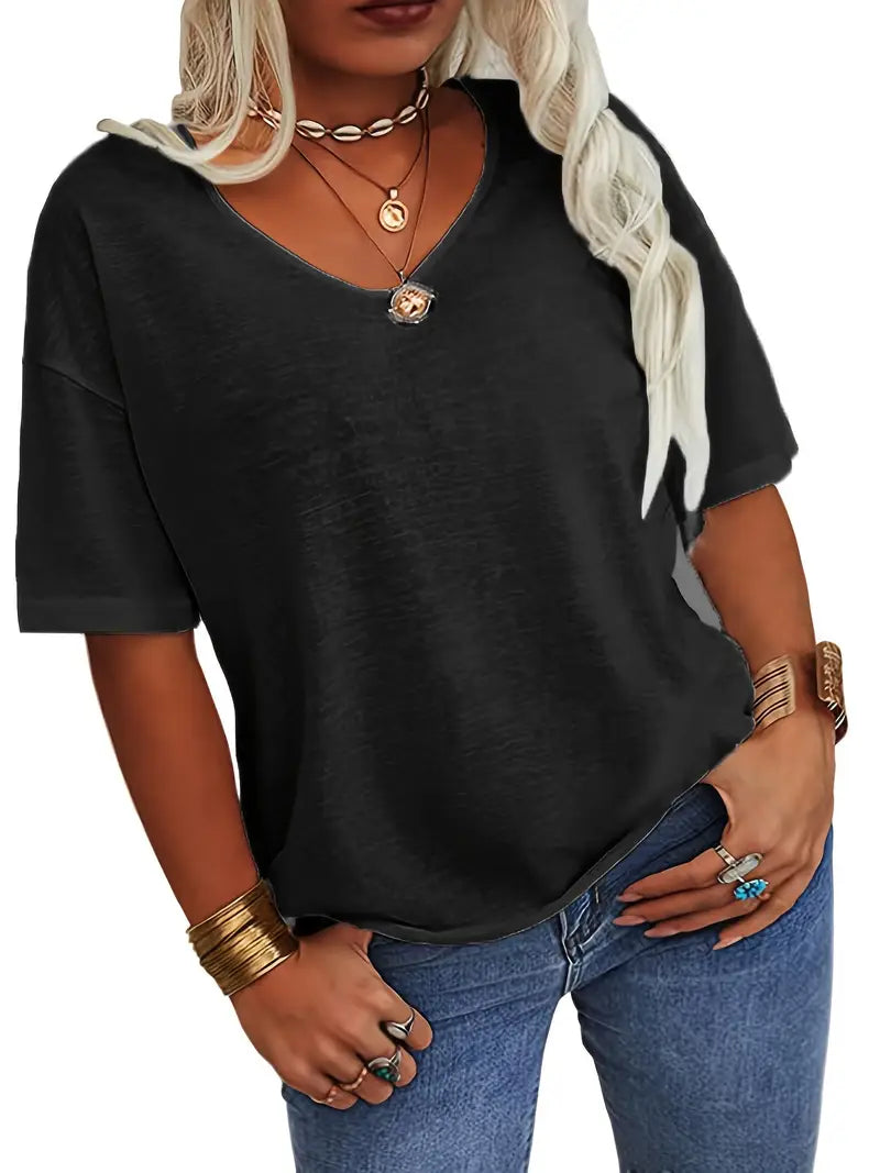 Lieve - Basic Loose Fit Dames T-shirt