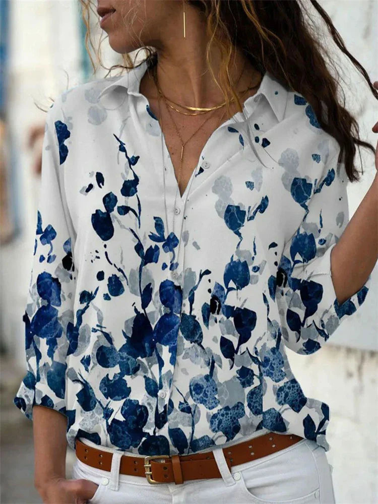 Yasmina - Zomerse Blouse met Stijlvolle Afwerking