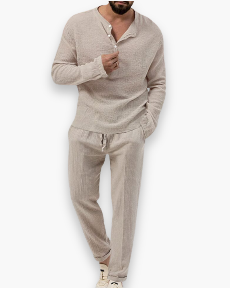 Chique herenset met broek en top | Luchtig en Comfortabel