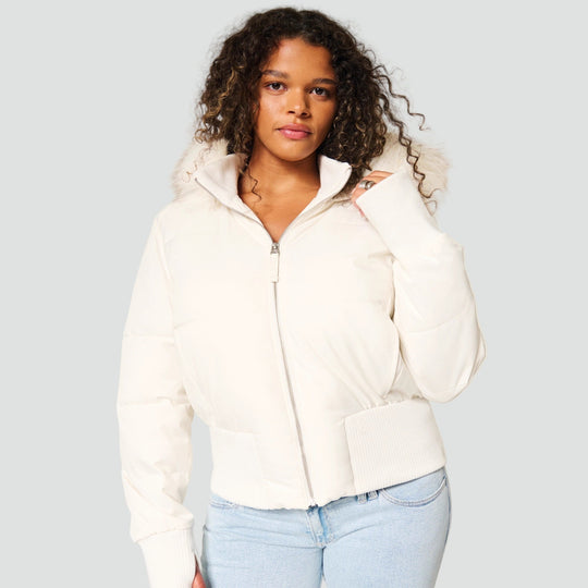 Rachel - Stijlvolle Korte Gewatteerde Winterjas