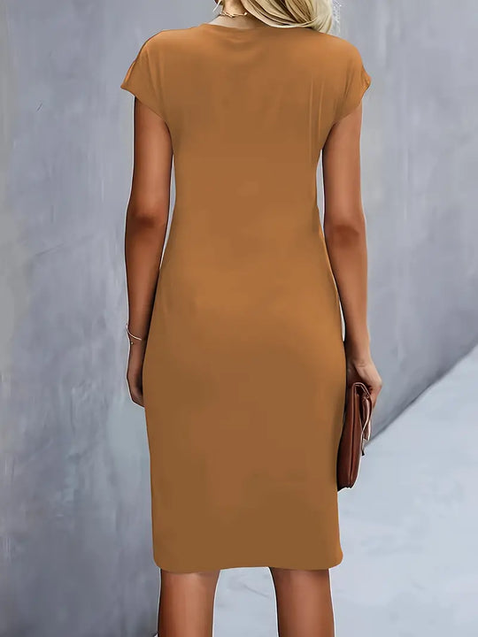 Katrien - Flatterende Midi Jurk