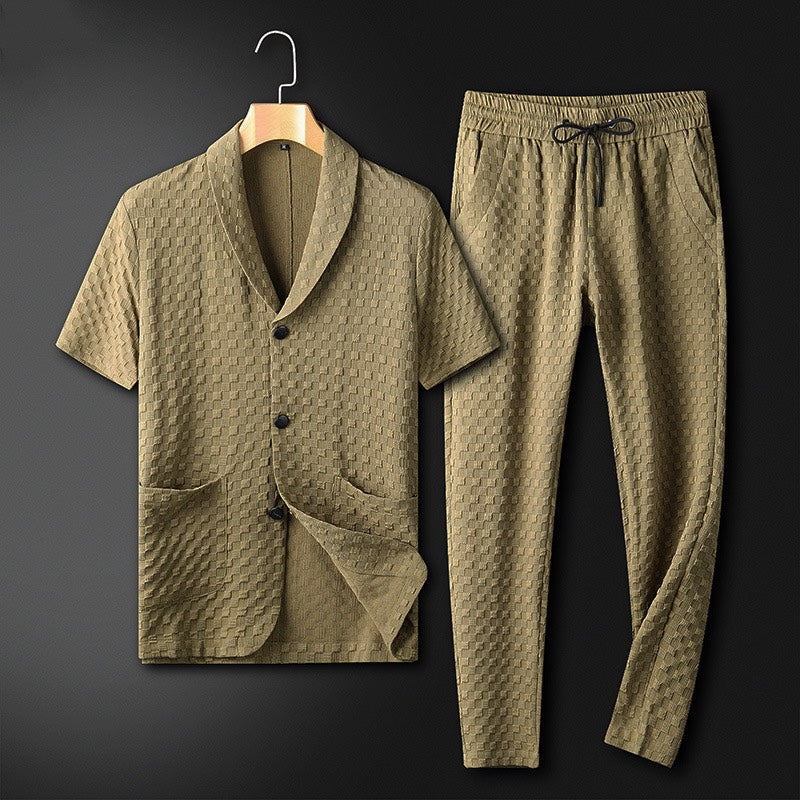 Variant image for Jeroen - Premium Tweedelig Kostuum - Modern - Heren-5