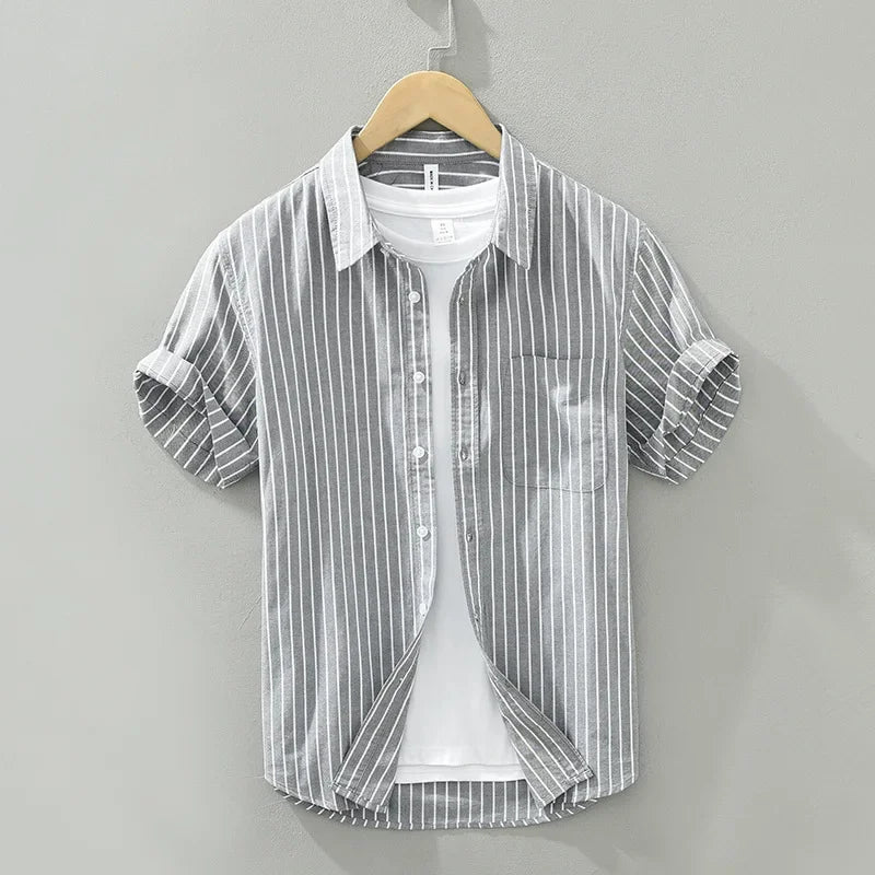 Variant image for Blaine - Casual Gestreept Overhemd - Tijdloos - Heren-7