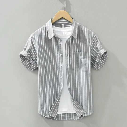Variant image for Blaine - Casual Gestreept Overhemd - Tijdloos - Heren-7