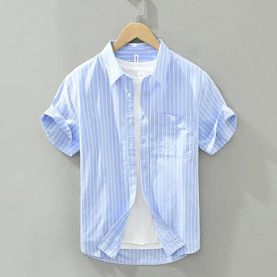 Blaine - Casual Gestreept Overhemd - Tijdloos - Heren-1