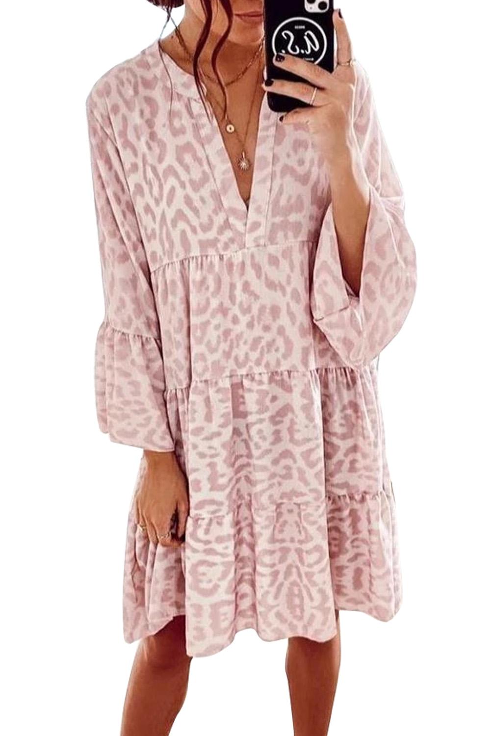Chantal - Trendy Panterprint Jurk