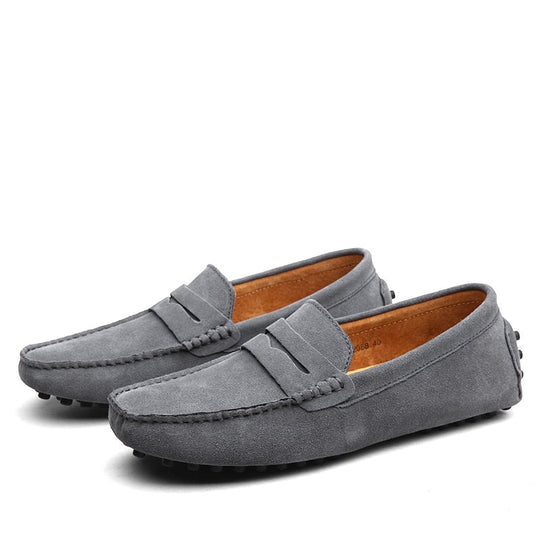 Gio - Italiaanse Suède herenloafers