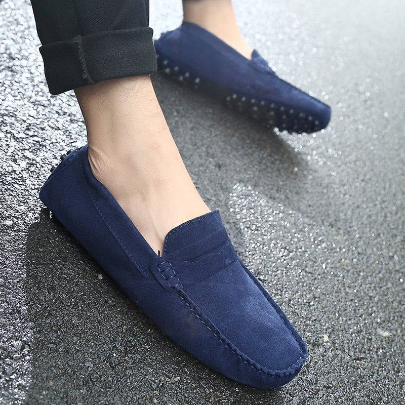 Gio - Italiaanse Suède herenloafers