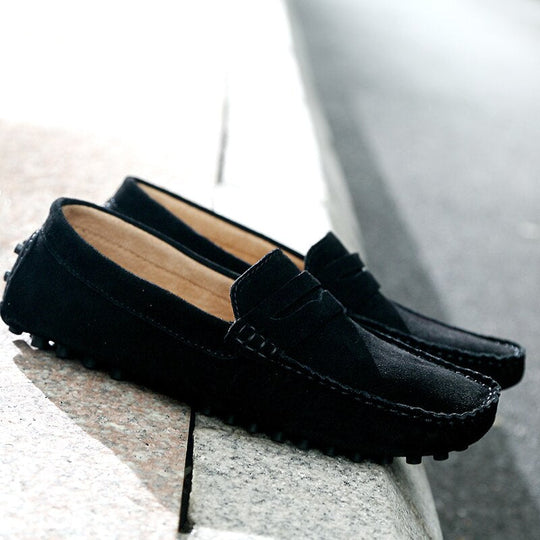 Gio - Italiaanse Suède herenloafers