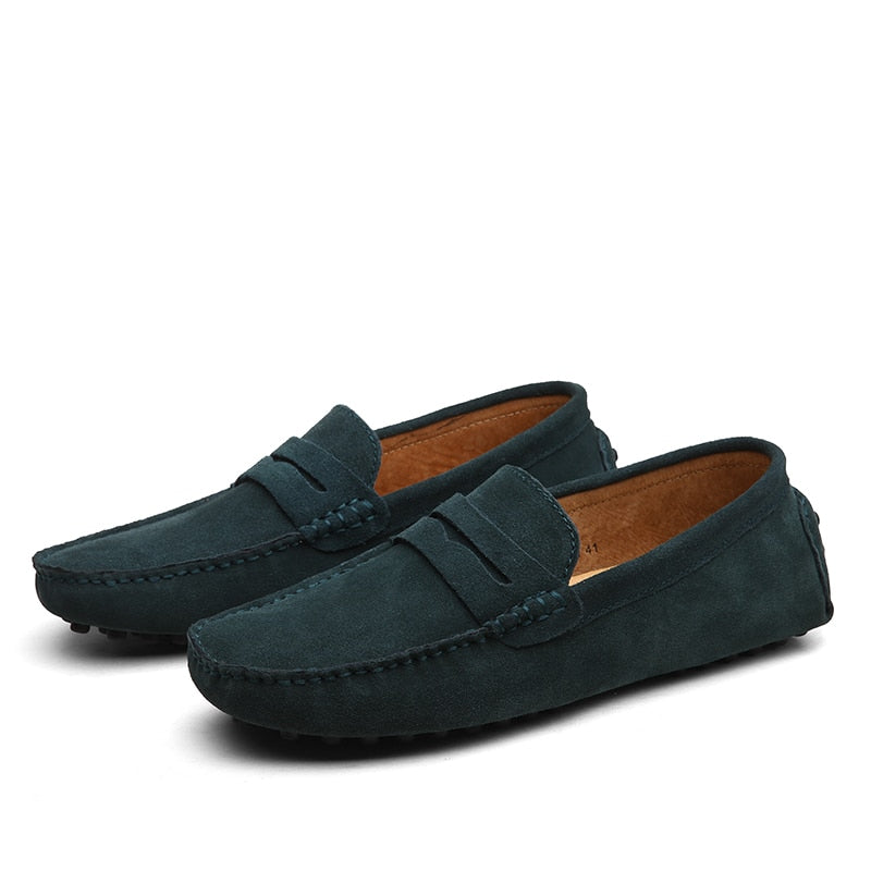 Gio - Italiaanse Suède herenloafers