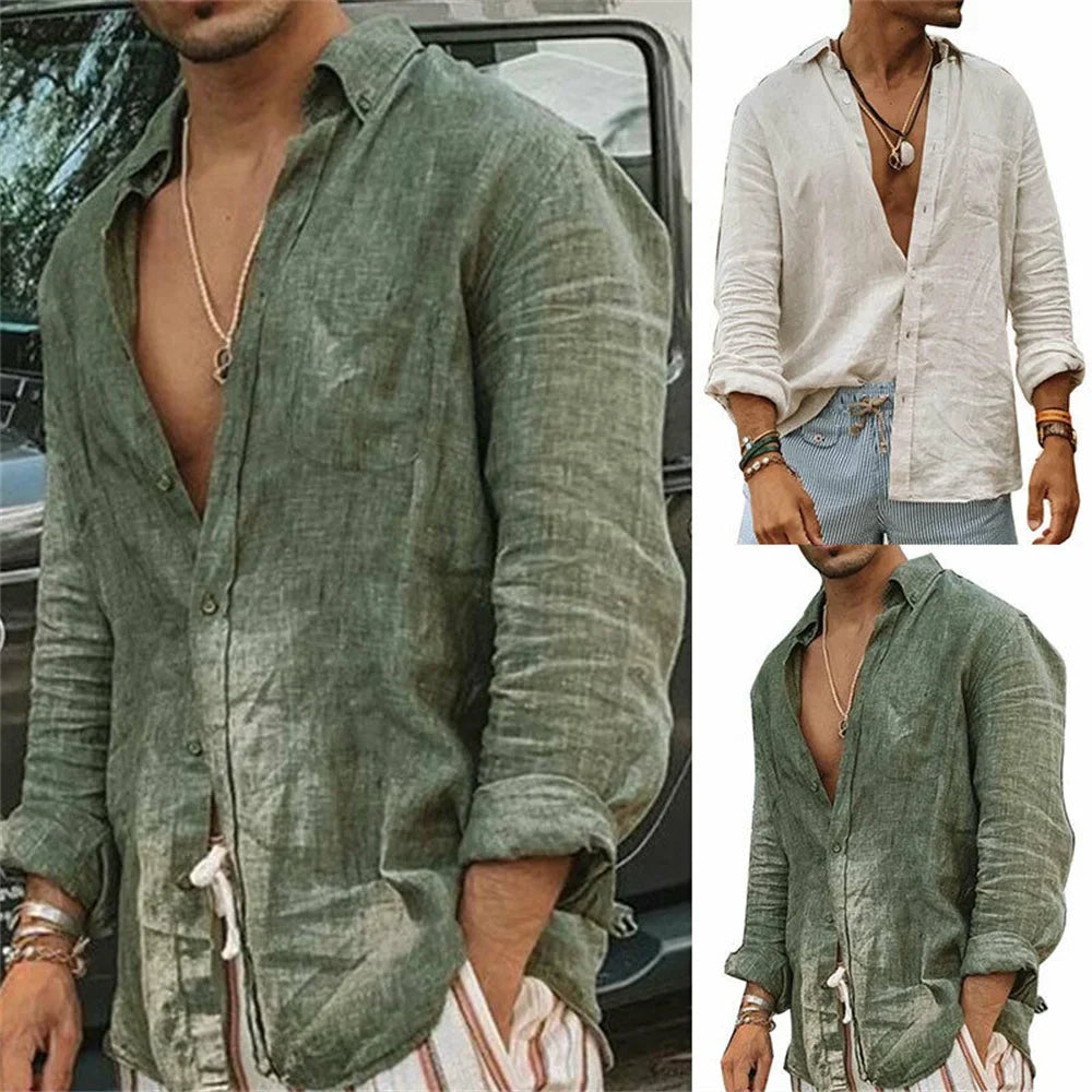 Daan - Linnen Overhemd Heren - Ademend - Casual Stijl-2