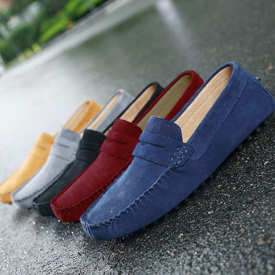 Gio - Italiaanse Suède herenloafers