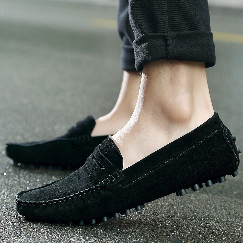 Gio - Italiaanse Suède herenloafers
