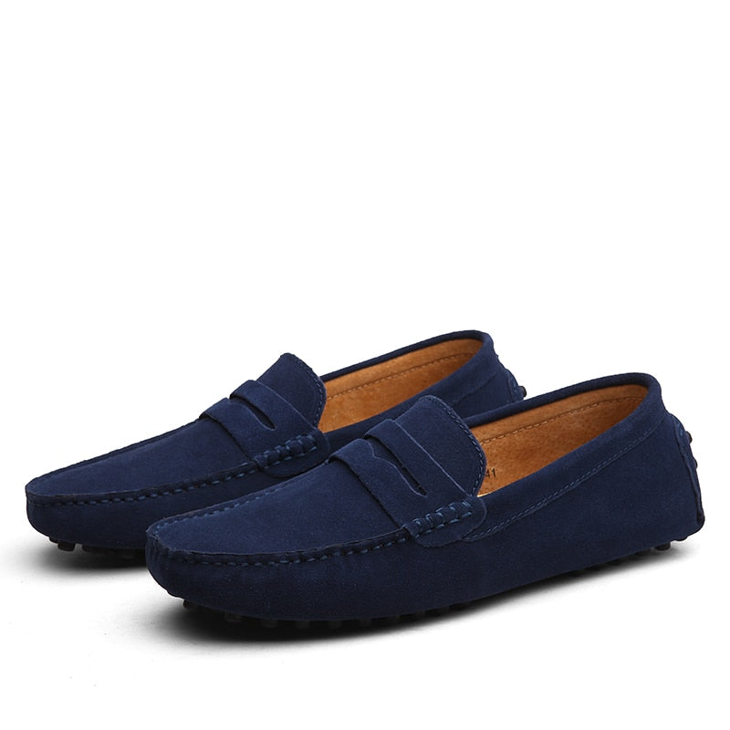 Gio - Italiaanse Suède herenloafers