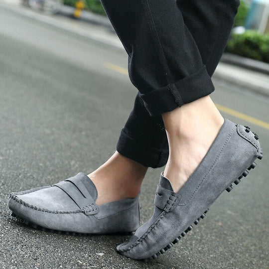 Gio - Italiaanse Suède herenloafers