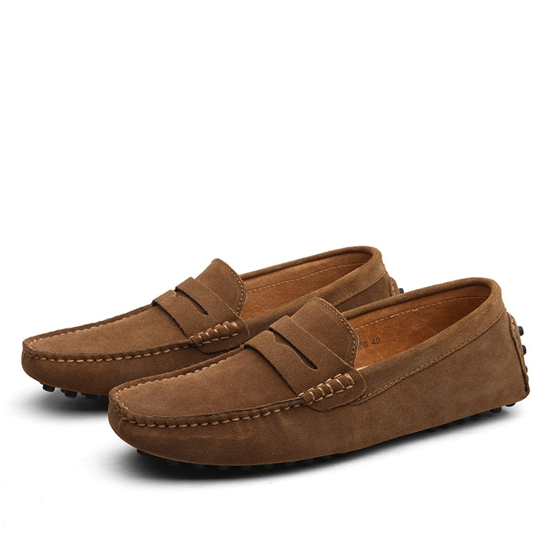 Gio - Italiaanse Suède herenloafers