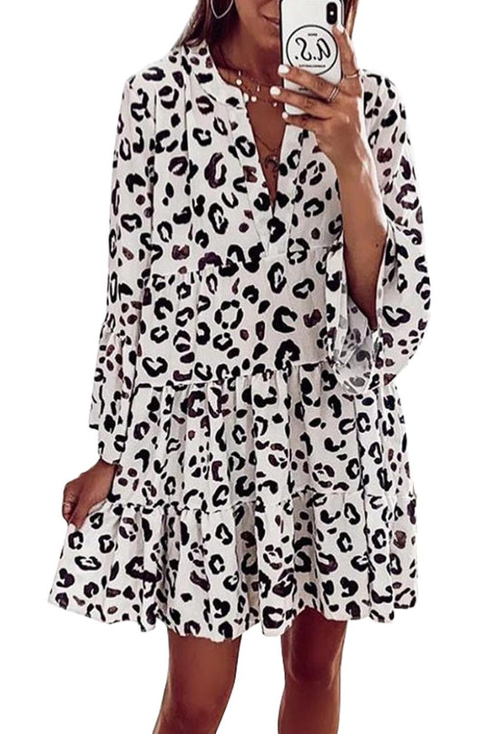 Chantal - Trendy Panterprint Jurk
