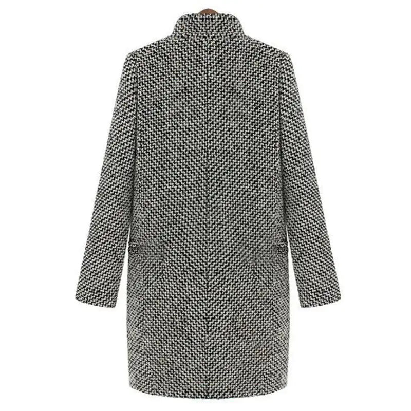 Merel – Elegante lange jas voor dames, perfect voor een stijlvolle winterlook