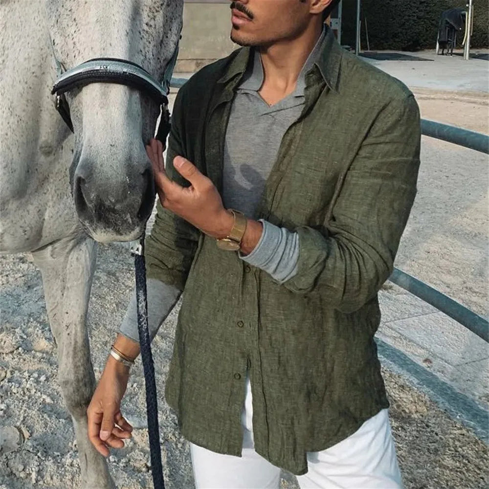 Daan - Linnen Overhemd Heren - Ademend - Casual Stijl-4
