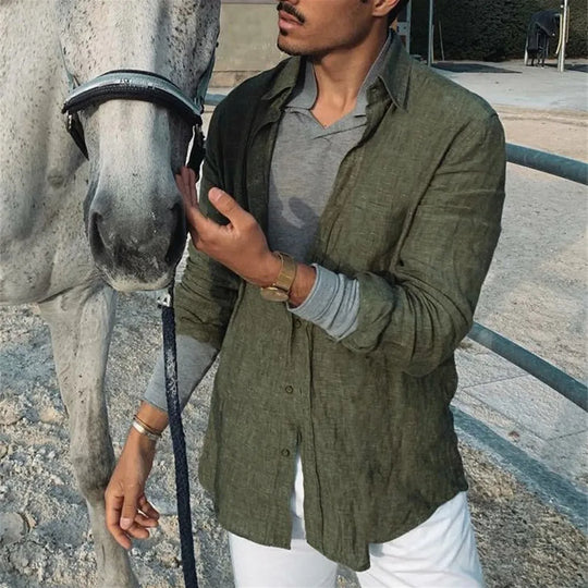 Daan - Linnen Overhemd Heren - Ademend - Casual Stijl-4
