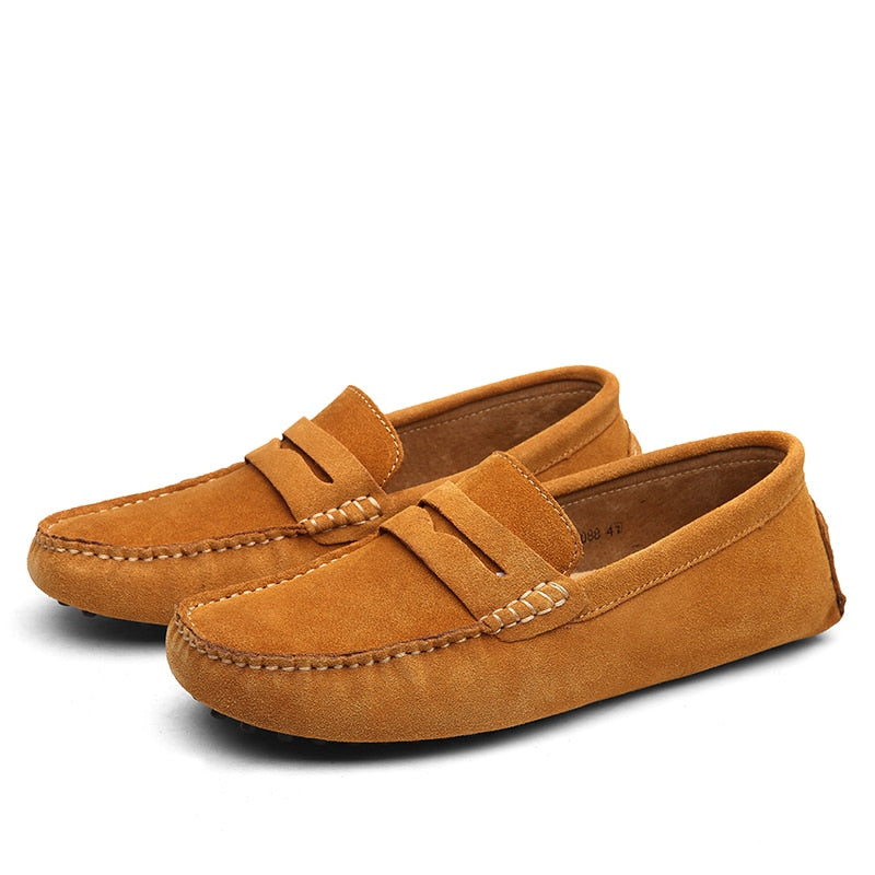 Gio - Italiaanse Suède herenloafers