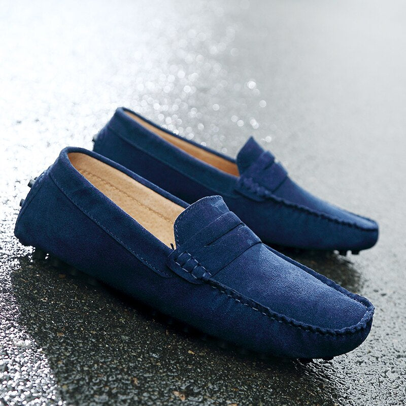 Gio - Italiaanse Suède herenloafers