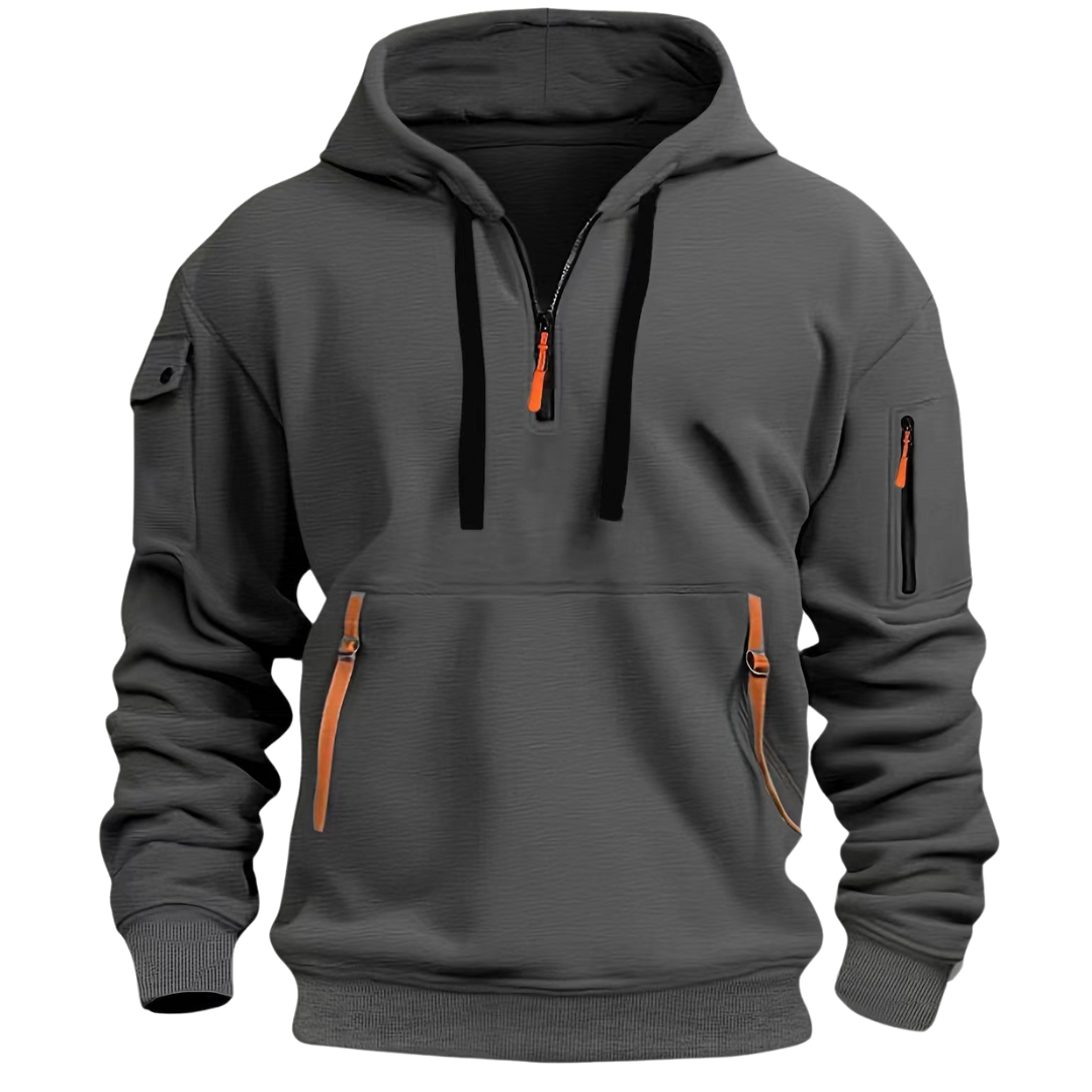 Marco | Casual Sportieve Half Zip Hoodie