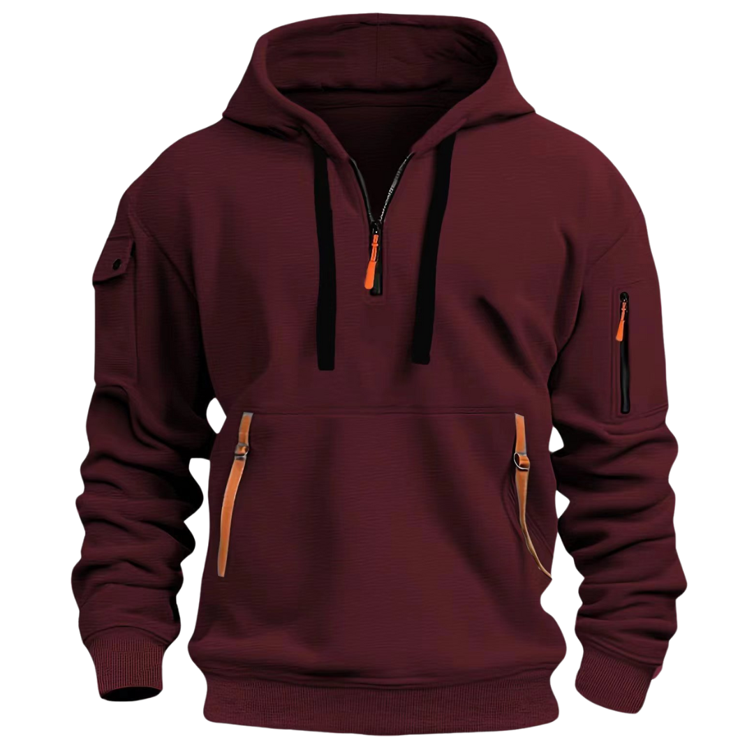 Marco | Casual Sportieve Half Zip Hoodie