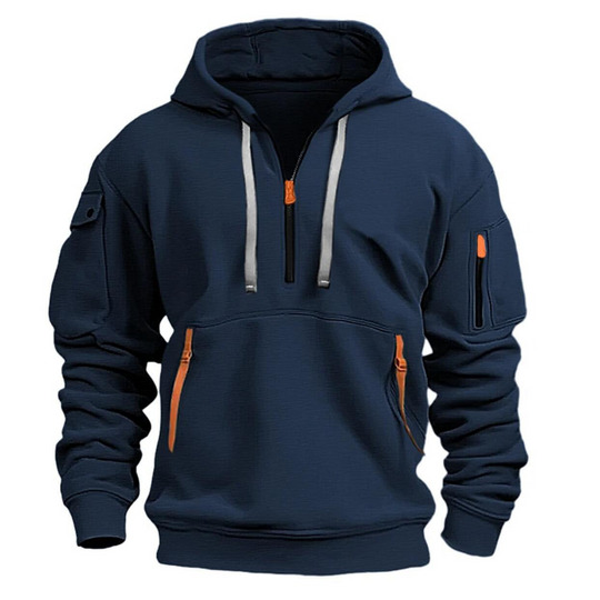 Marco | Casual Sportieve Half Zip Hoodie
