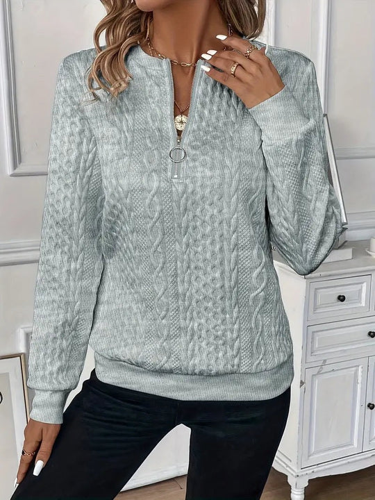 Tessa – Stijlvolle half-zip sweater voor dames