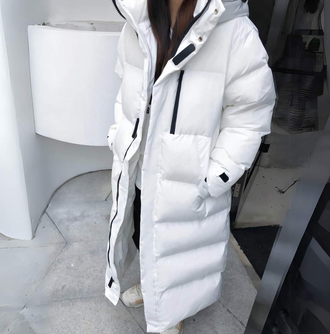 Patricia - Elegante Lange Donzen Winterjas