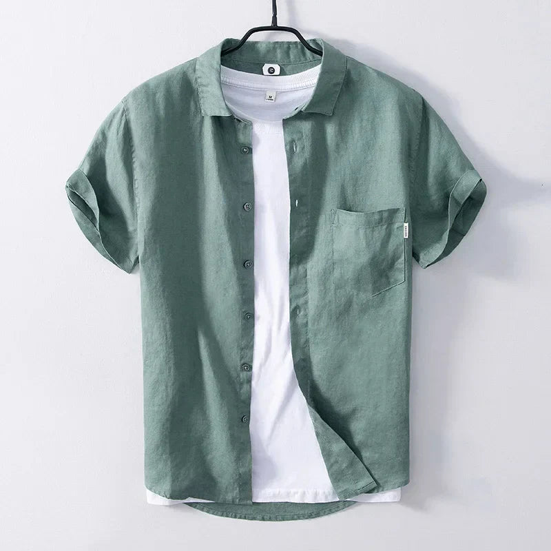 Variant image for Jeroen - Linnen Overhemd Heren - Casual Stijl - Ademend en Comfortabel-6