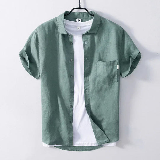 Variant image for Jeroen - Linnen Overhemd Heren - Casual Stijl - Ademend en Comfortabel-6