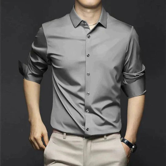 Enzo - Kreukvrij Stretch Overhemd Slim Fit Heren