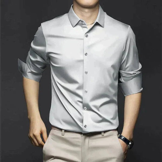 Enzo - Kreukvrij Stretch Overhemd Slim Fit Heren