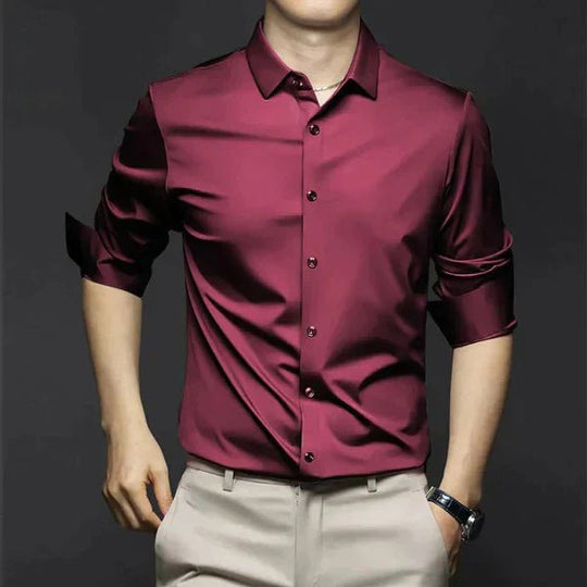 Enzo - Kreukvrij Stretch Overhemd Slim Fit Heren