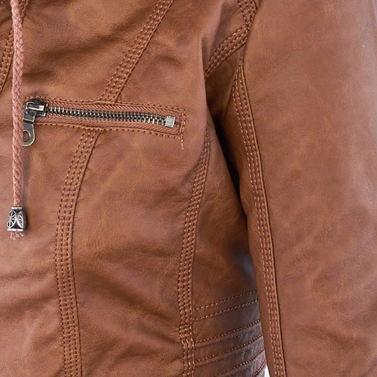 Mila - Leren jas dames herfst