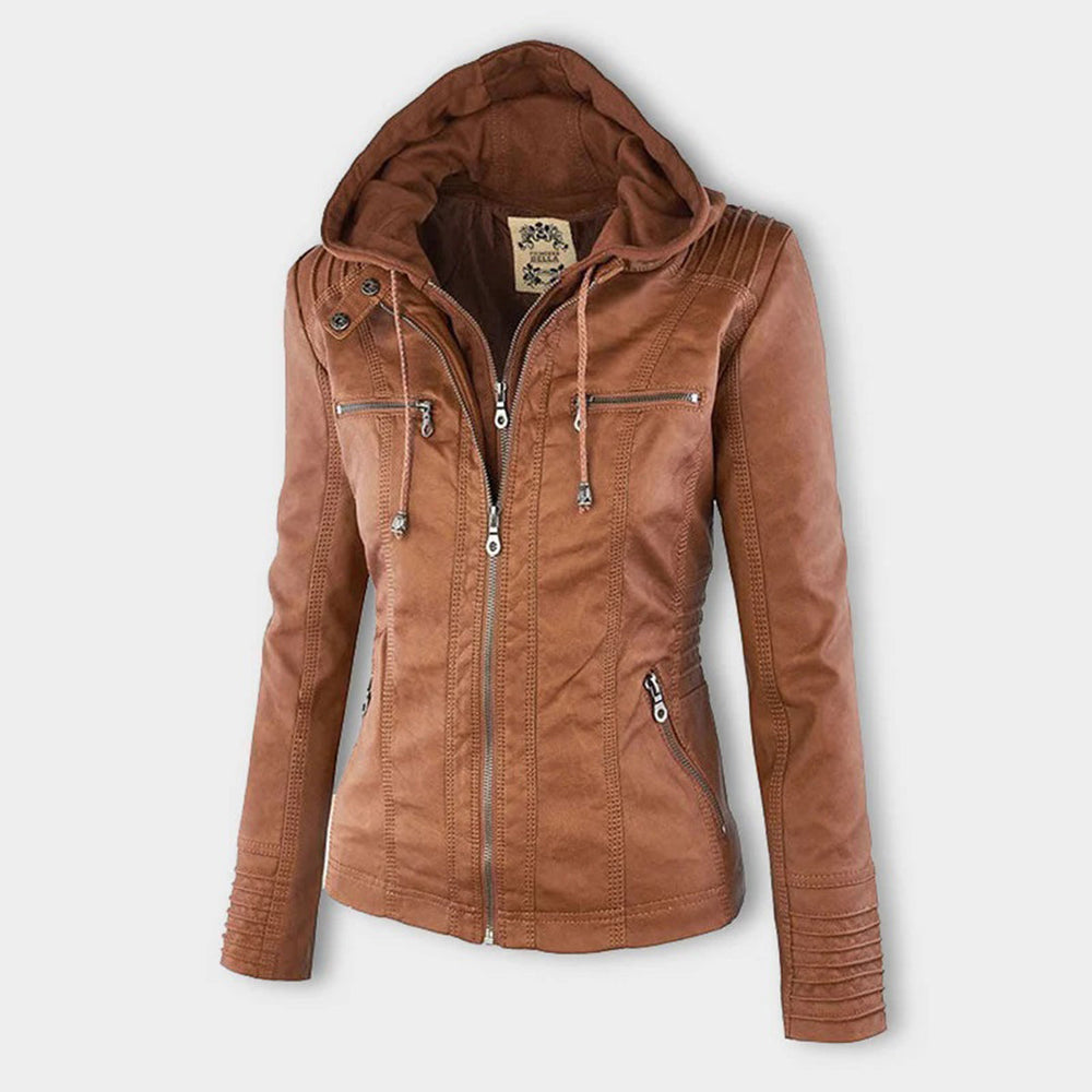Mila - Leren jas dames herfst