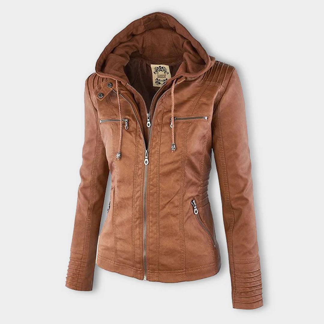 Mila - Leren jas dames herfst