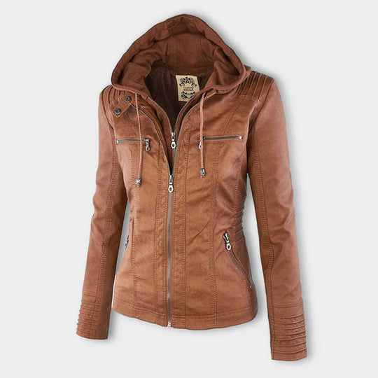 Mila - Leren jas dames herfst