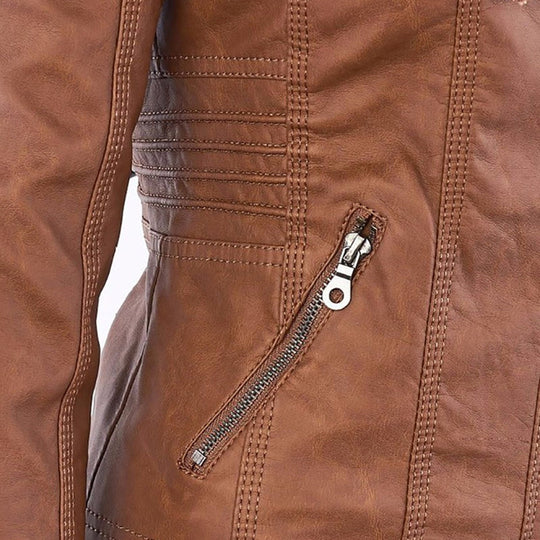 Mila - Leren jas dames herfst