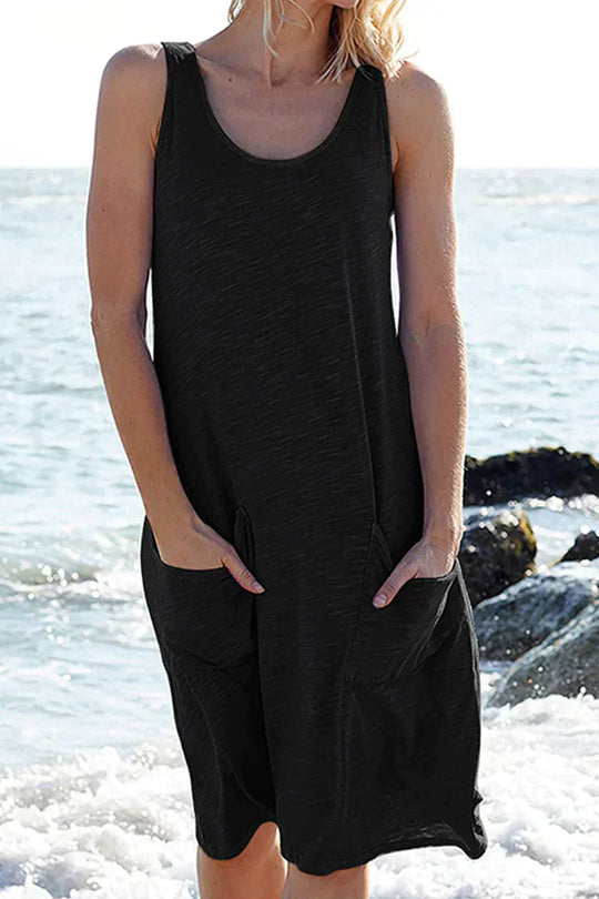 Strandjurk Dames Mouwloos Met Zakken - Bella