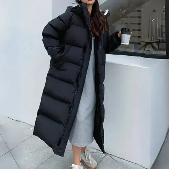 Ellen - Elegante Oversized Lange Gewatteerde Winterjas