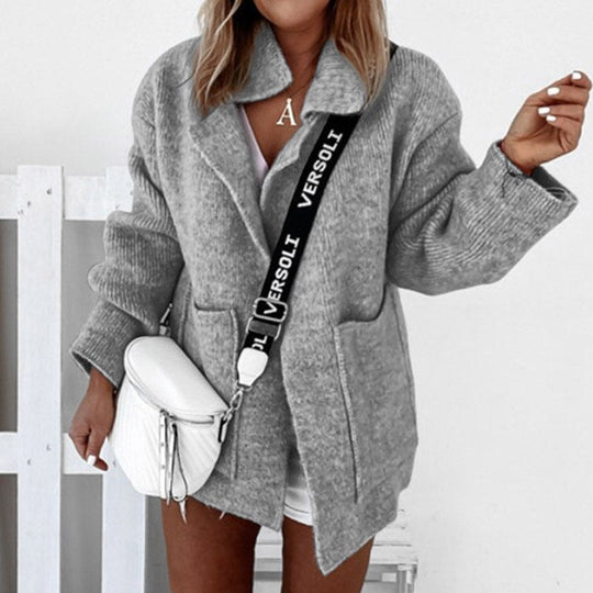 Nathalie | Elegant Lang Oversized Gebreid Vest