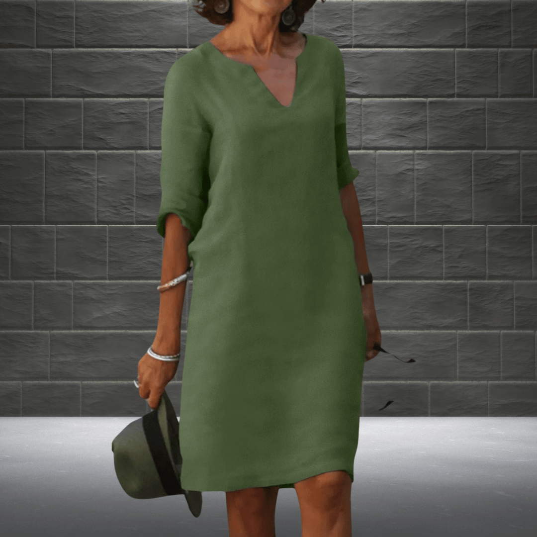 Sandra - Comfortabele Midi Zomerjurk