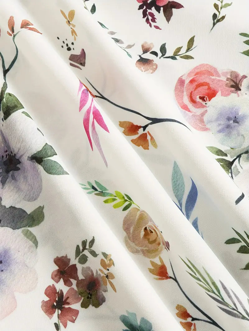 Sara - Mouwloze Blouse met Bloemenprint Dames